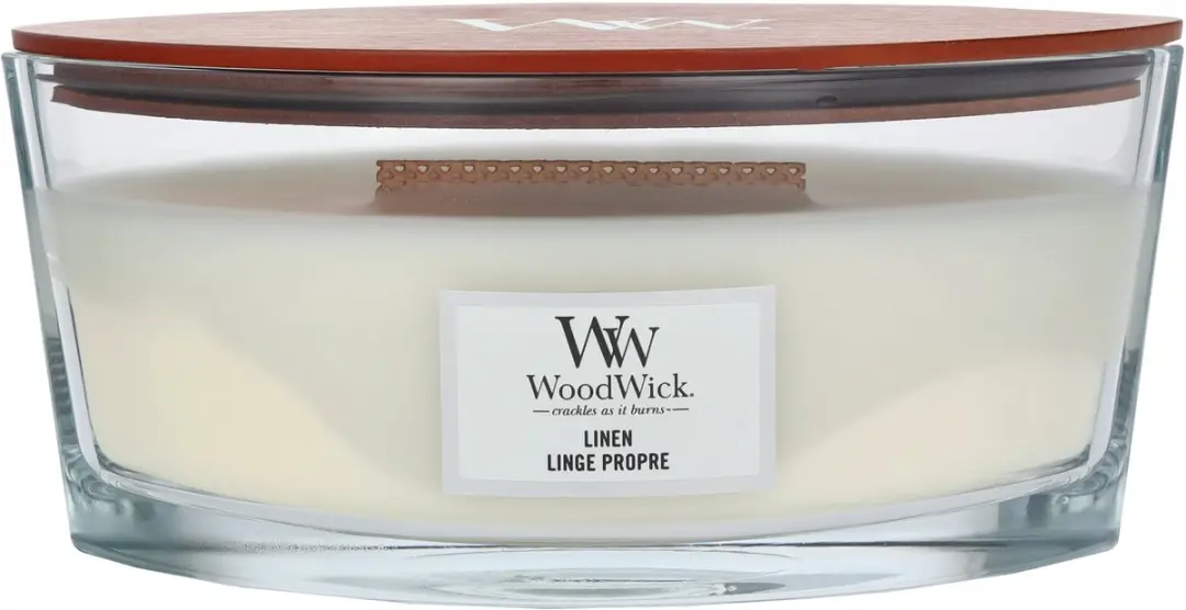 Woodwick Heartwick Flame Ellipse Geurkaars - 50 Branduren - afbeelding 3 van 6