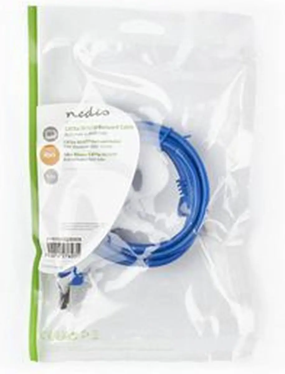 Nedis CAT5e Netwerkkabel 1.5m RJ45 - Blauw - afbeelding 5 van 6