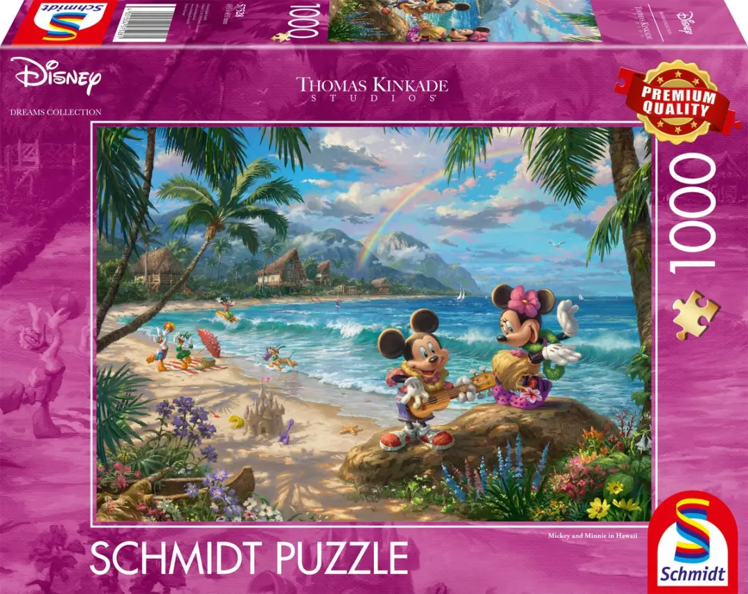 Schmidt Mickey en Minnie Mouse Hawaii Legpuzzel 1000 Stuks