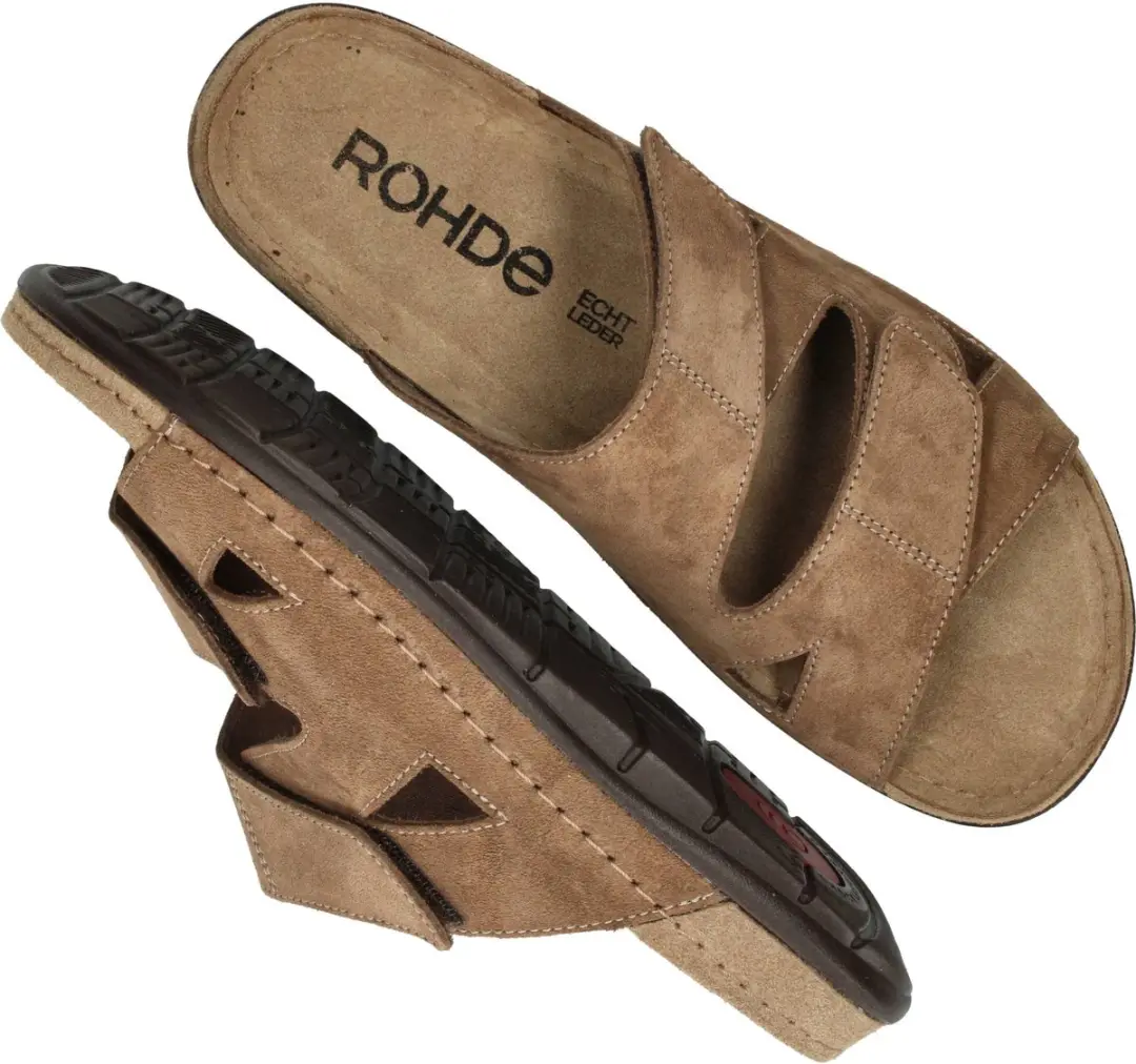 Rohde Slippers Heren Slides 44 - Beige