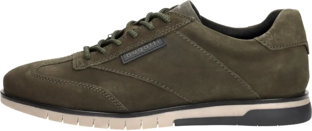 Bugatti Delron Sneakers - Groen Suede - Maat 45 - afbeelding 2 van 6