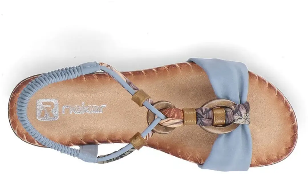 Rieker V7568-14 Dames Sandalen - Blauw - afbeelding 4 van 6