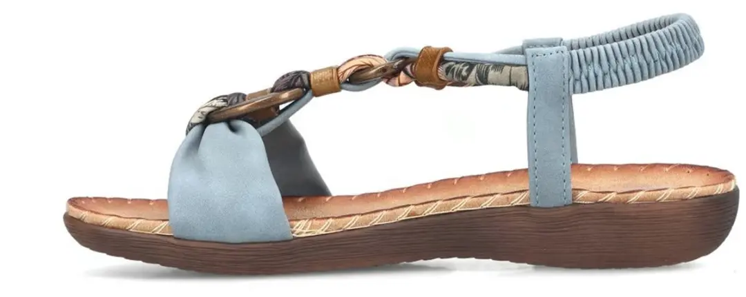 Rieker V7568-14 Dames Sandalen - Blauw - afbeelding 3 van 6
