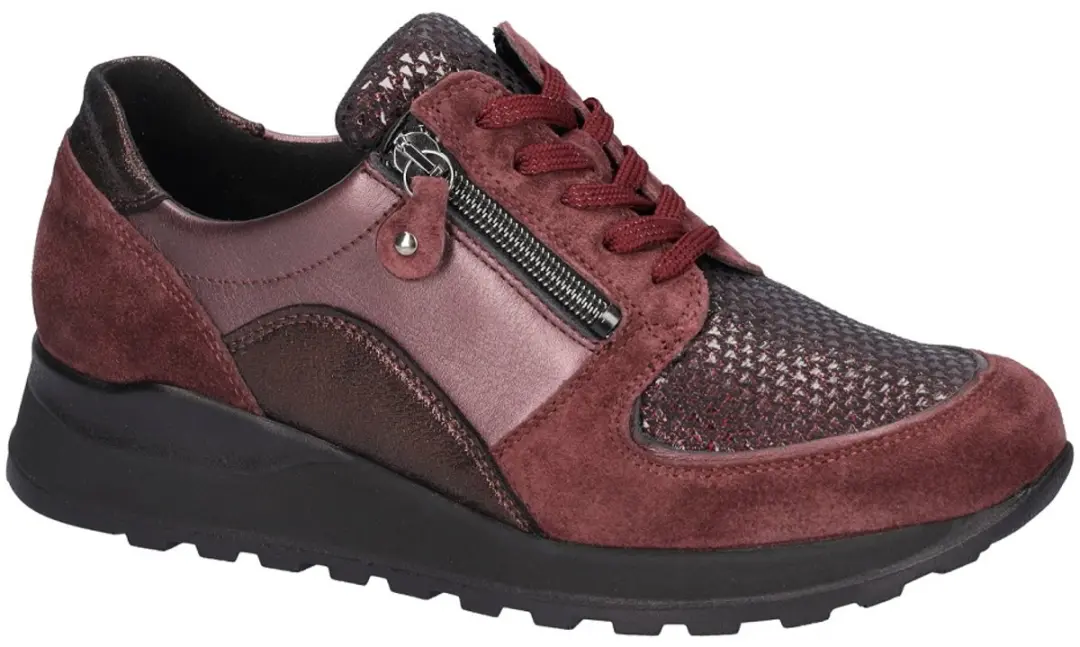 Wäldlaufer Hiroko H64007 Dames Sneakers - Bordeaux 37.5