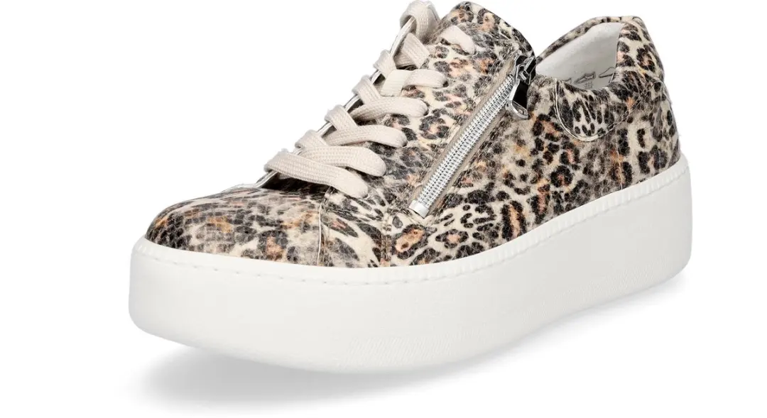 Waldläufer dames sportschoenen Nicky taupe Leo 5.5