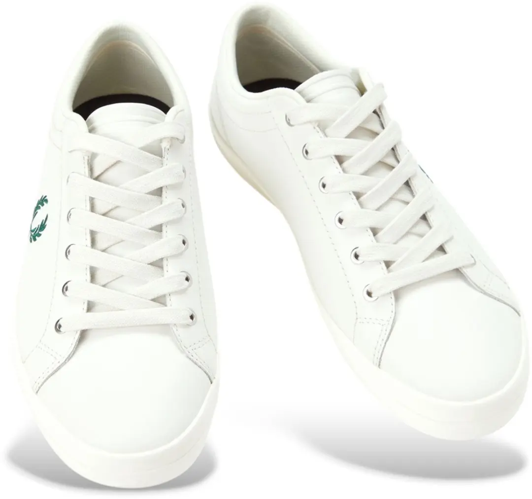 Fred Perry Baseline Leren Sneakers 45 - Wit