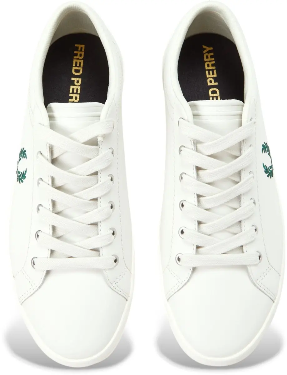 Fred Perry Baseline Leren Sneakers 45 - Wit