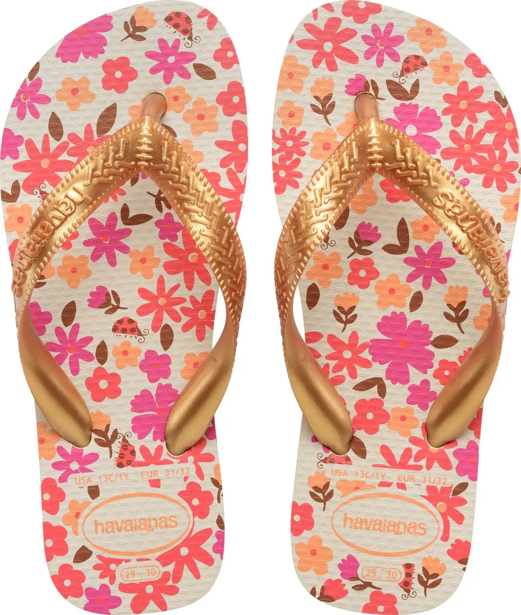 Havaianas HAV. KIDS FLORES BEIGE/Goud Meisjes Slippers