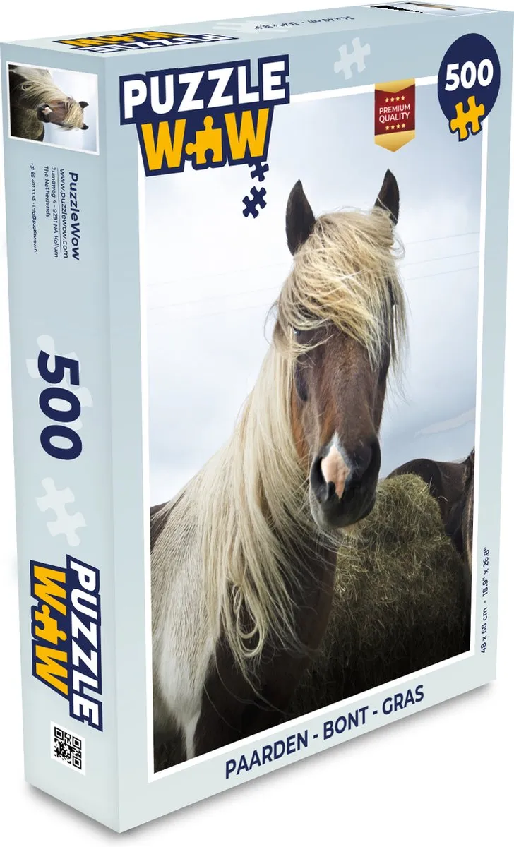 PuzzleWow Paarden Legpuzzel 500 Stuks