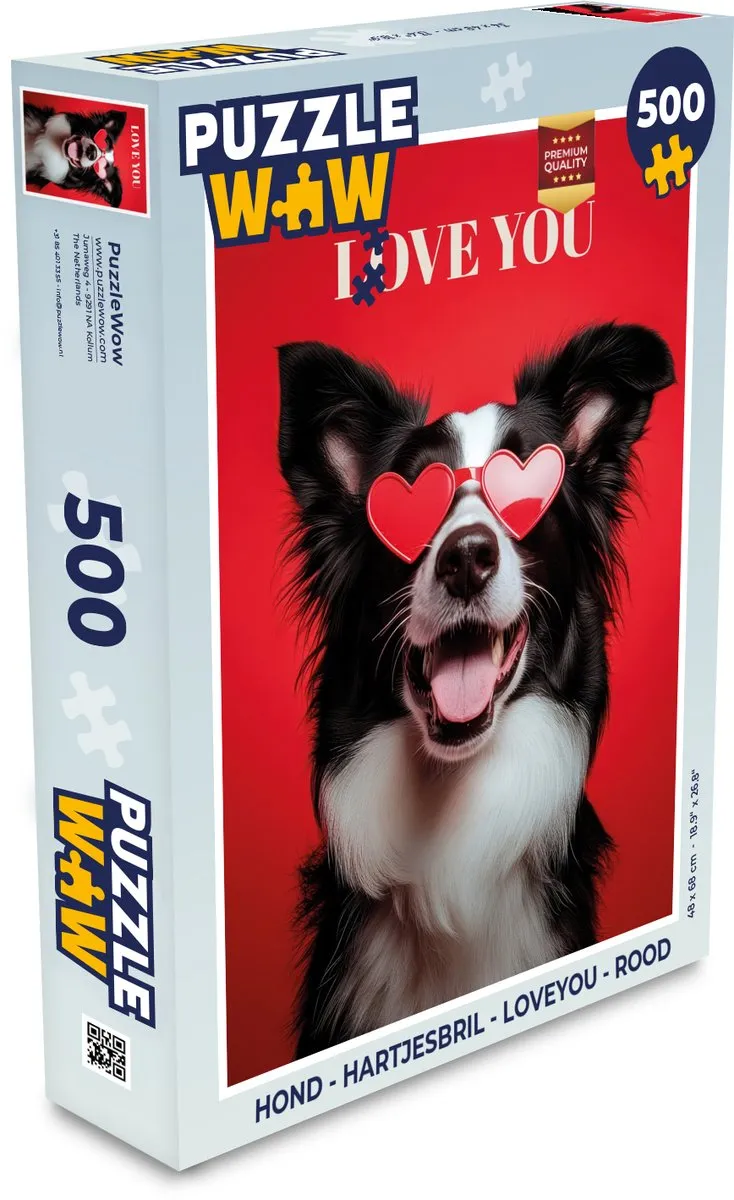 PuzzleWow Hond Loveyou Legpuzzel 500 Stuks