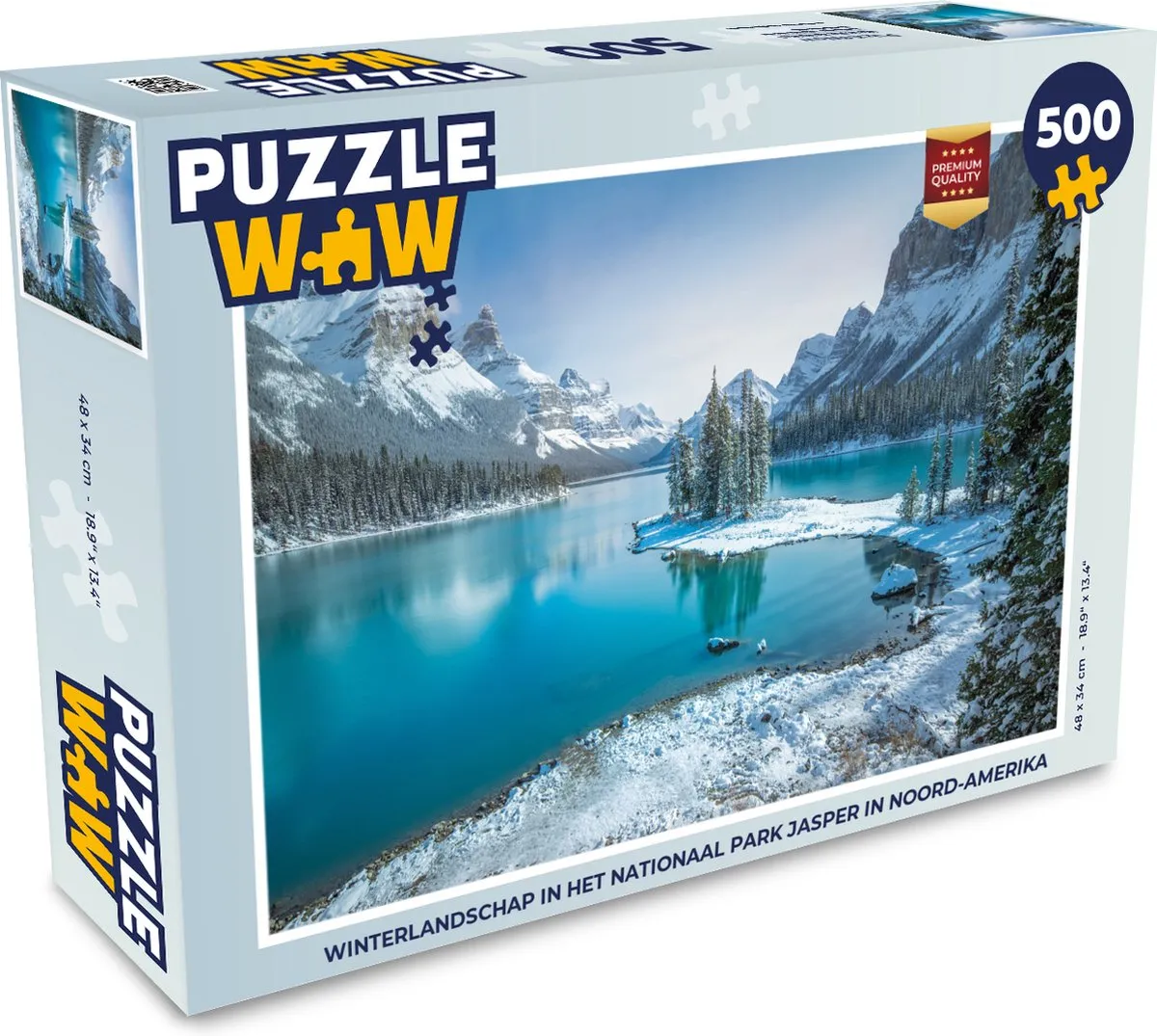PuzzleWow Legpuzzel Winterlandschap Jasper 500 Stuks