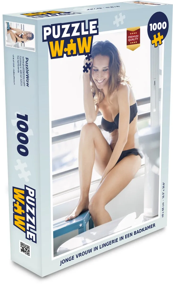 PuzzleWow Legpuzzel Jonge vrouw in lingerie