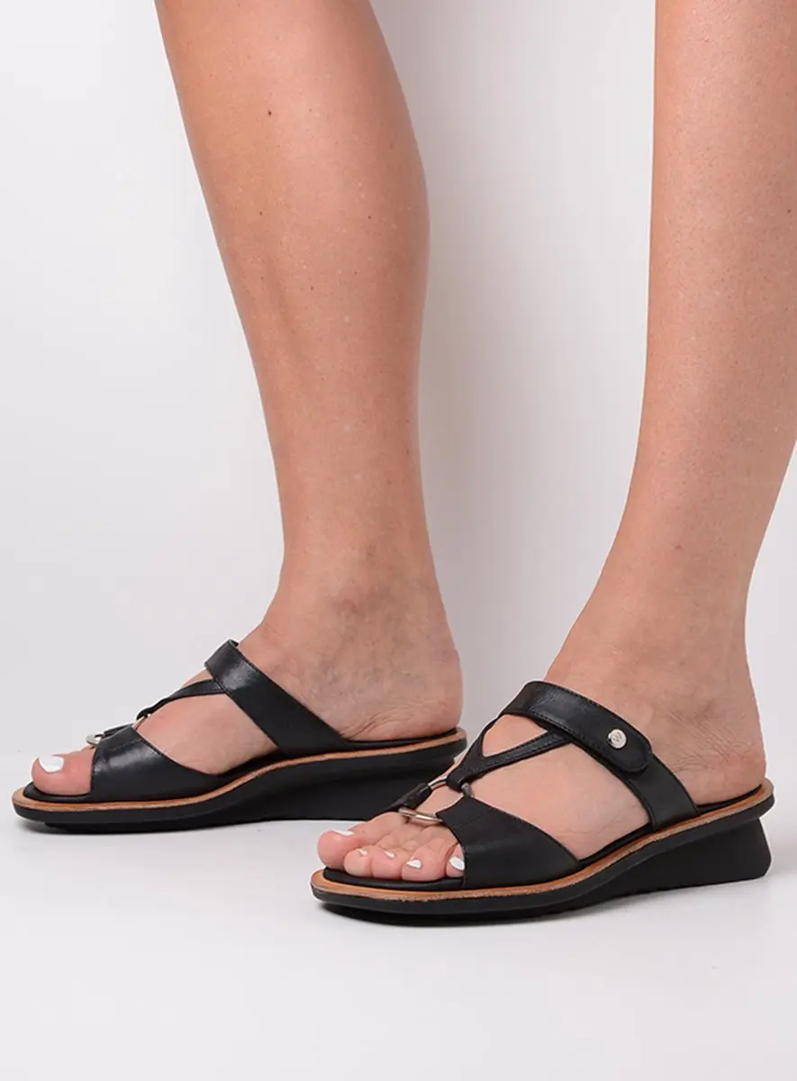 Wolky Isa Slippers - Zwart Leer - afbeelding 4 van 6