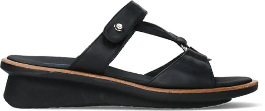 Wolky Isa Slippers - Zwart Leer - afbeelding 3 van 6
