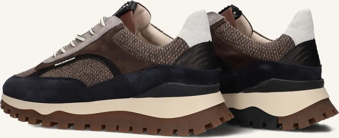 Floris van Bommel - DE GROMMER 05.10 - Lage sneakersVrije tijdsschoenenHeren sneakers - Kleur: Bruin - Maat: 42