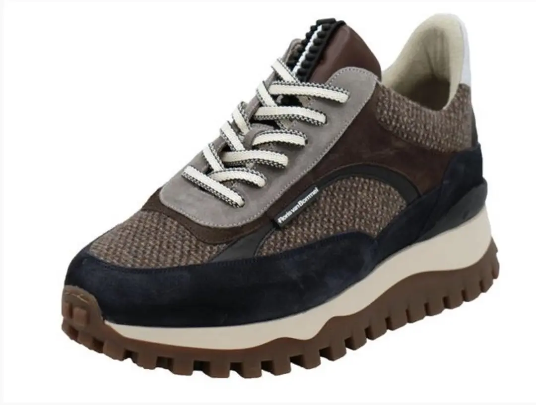 Floris van Bommel - DE GROMMER 05.10 - Lage sneakersVrije tijdsschoenenHeren sneakers - Kleur: Bruin - Maat: 42