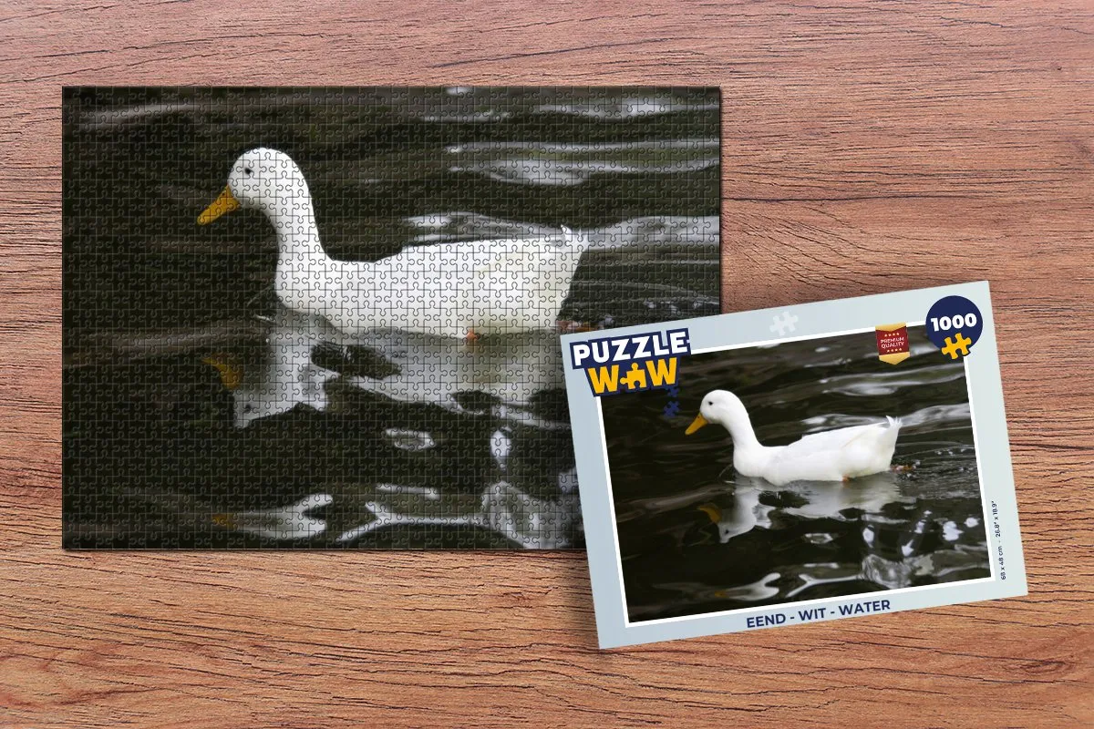 PuzzleWow Eend Water Legpuzzel 1000 Stuks - Multicolor