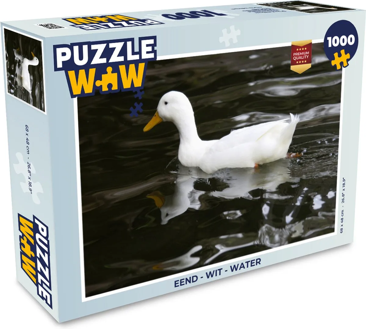 PuzzleWow Eend Water Legpuzzel 1000 Stuks - Multicolor
