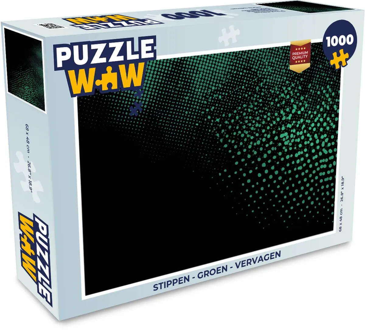PuzzleWow Stippen Groen Legpuzzel 1000 Stuks - MPN 8721374590042