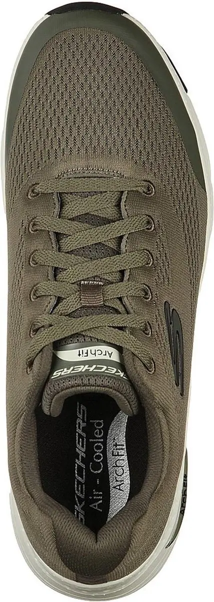 Skechers Arch Fit Heren Sneakers - Olijfgroen - afbeelding 6 van 6