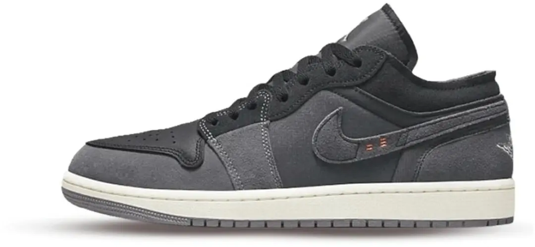 Jordan 1 Low Craft Inside Out 'Black' maat 44