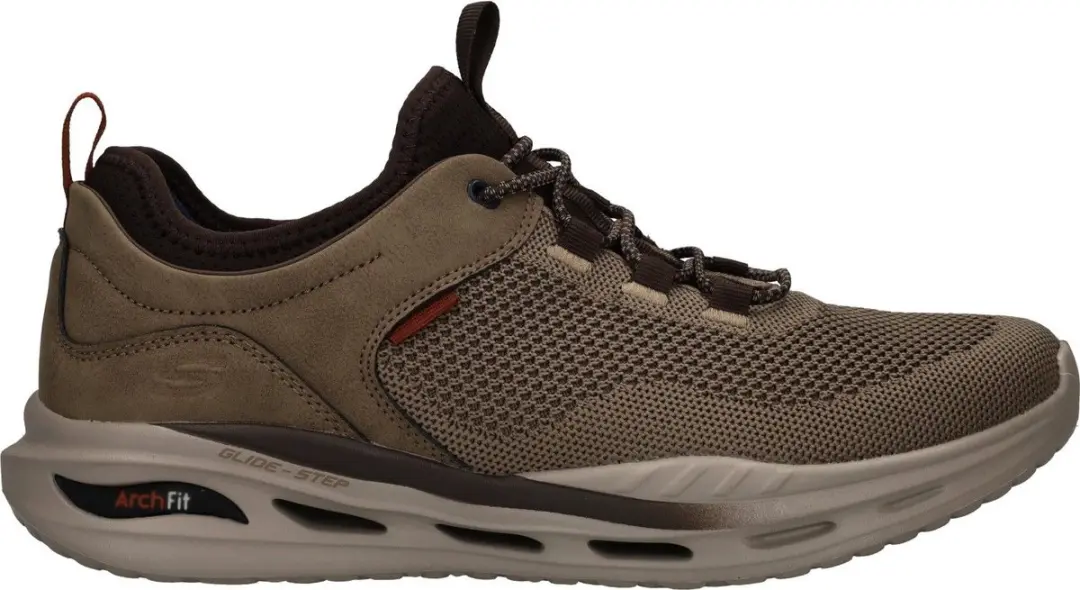 Skechers Arch Fit Orvan - Percer - Heren Instappers - Khaki - afbeelding 2 van 6