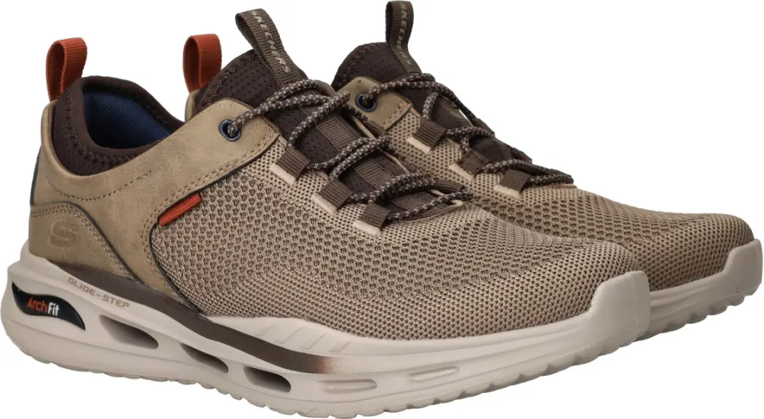 Skechers Arch Fit Orvan - Percer - Heren Instappers - Khaki - afbeelding 3 van 6