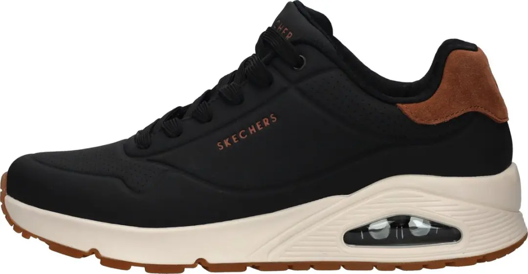 Skechers Uno Suited on Air Heren Sneakers - Zwart - afbeelding 2 van 6