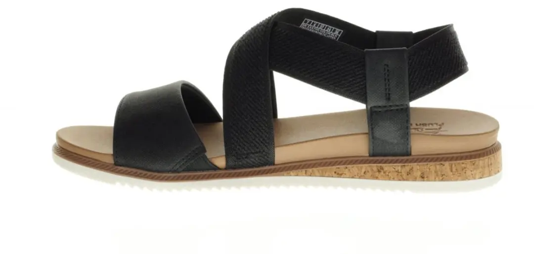 Skechers Bobs Desert Kiss Low Sandalen Plat - zwart - Maat 39 - afbeelding 2 van 6