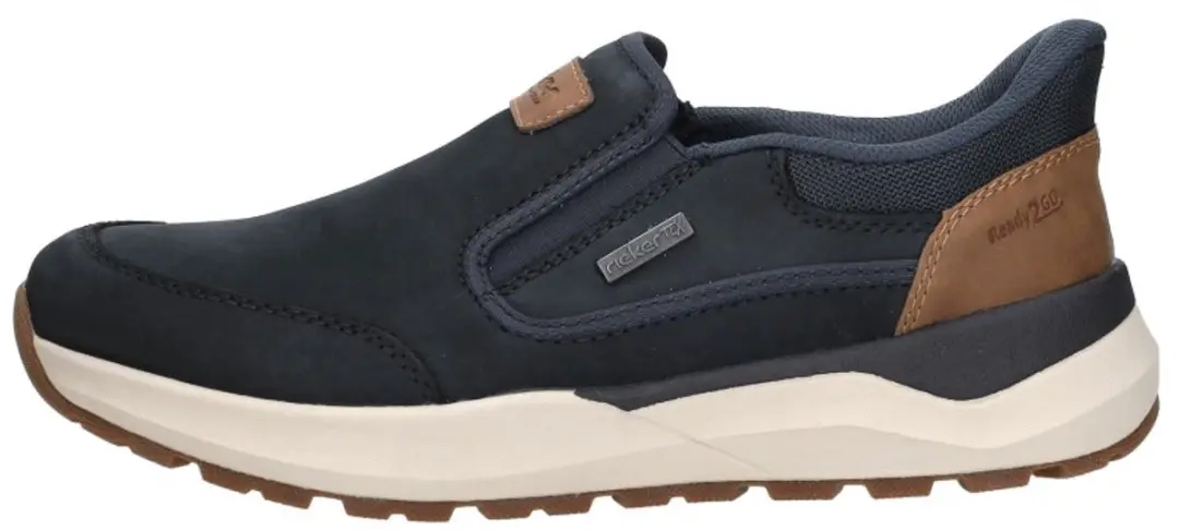Rieker Instappers H-leest Blauw - Suéde - Maat 47