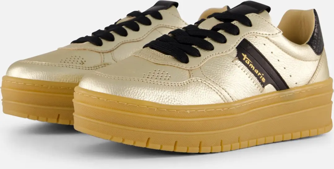 Tamaris Sneakers goud Synthetisch