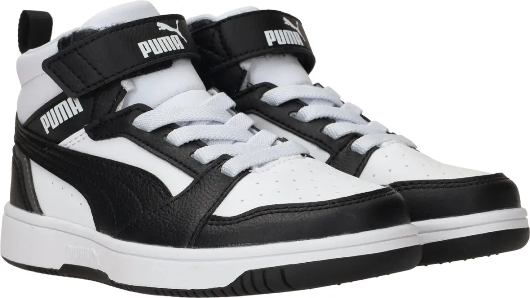 PUMA Rebound V6 Mid AC+ PS Sneakers - PUMA White/Black/Grijs - afbeelding 4 van 6