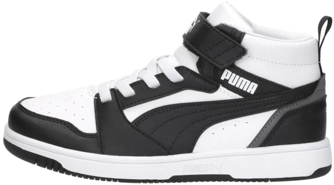 PUMA Rebound V6 Mid AC+ PS Sneakers - PUMA White/Black/Grijs - afbeelding 2 van 6