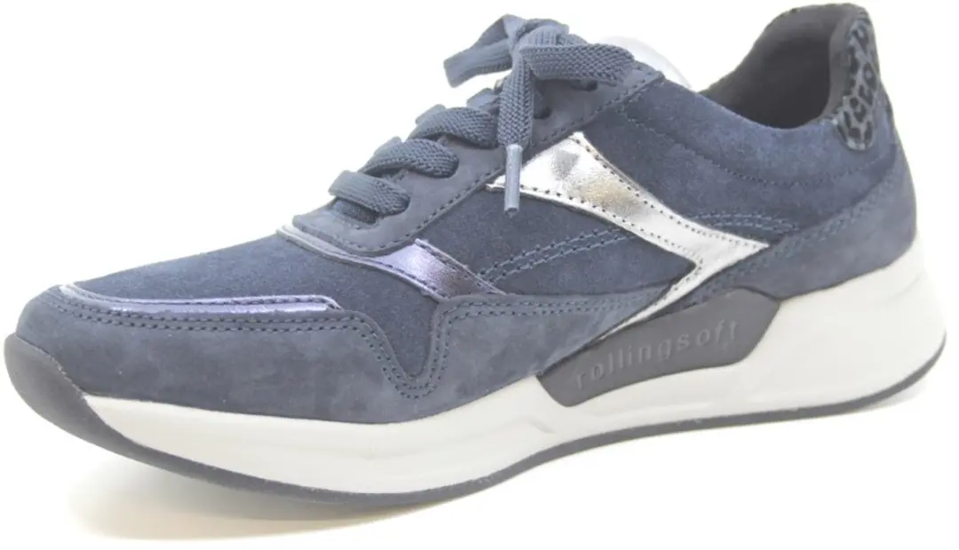 Gabor Rollingsoft Dames Sneaker 76.957 - Donkerblauw