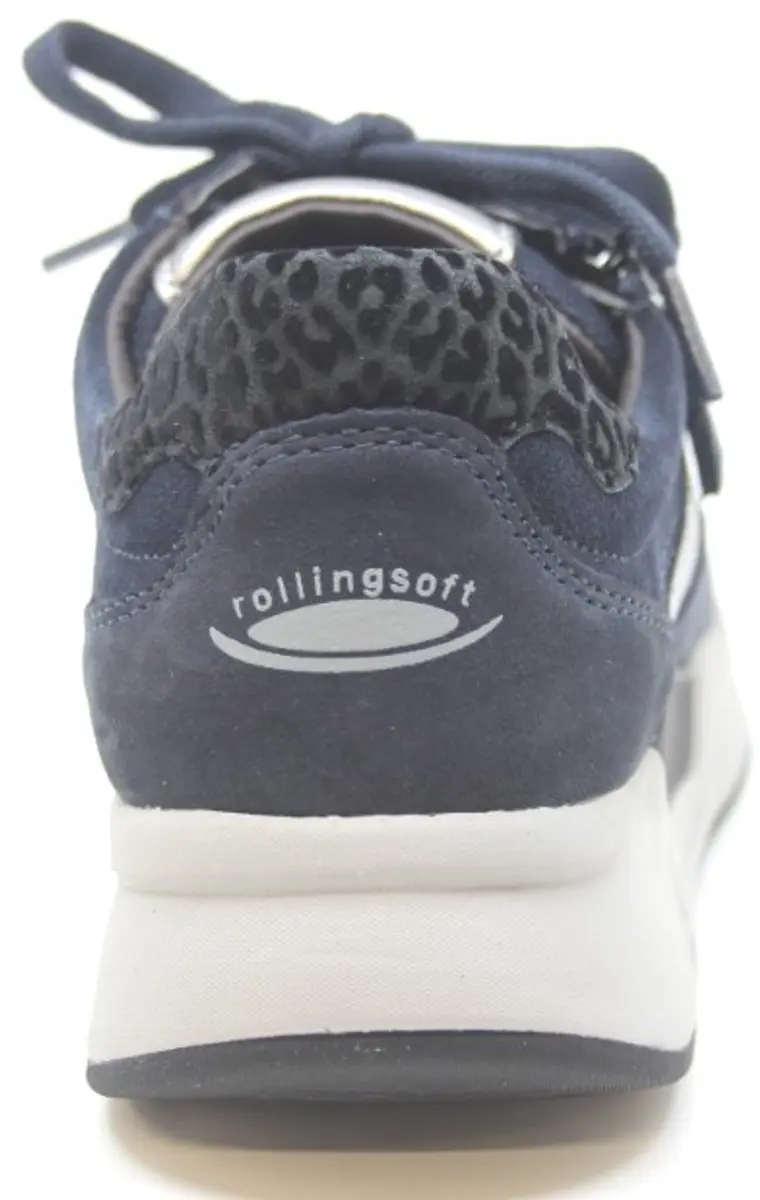 Gabor Rollingsoft Dames Sneaker 76.957 - Donkerblauw