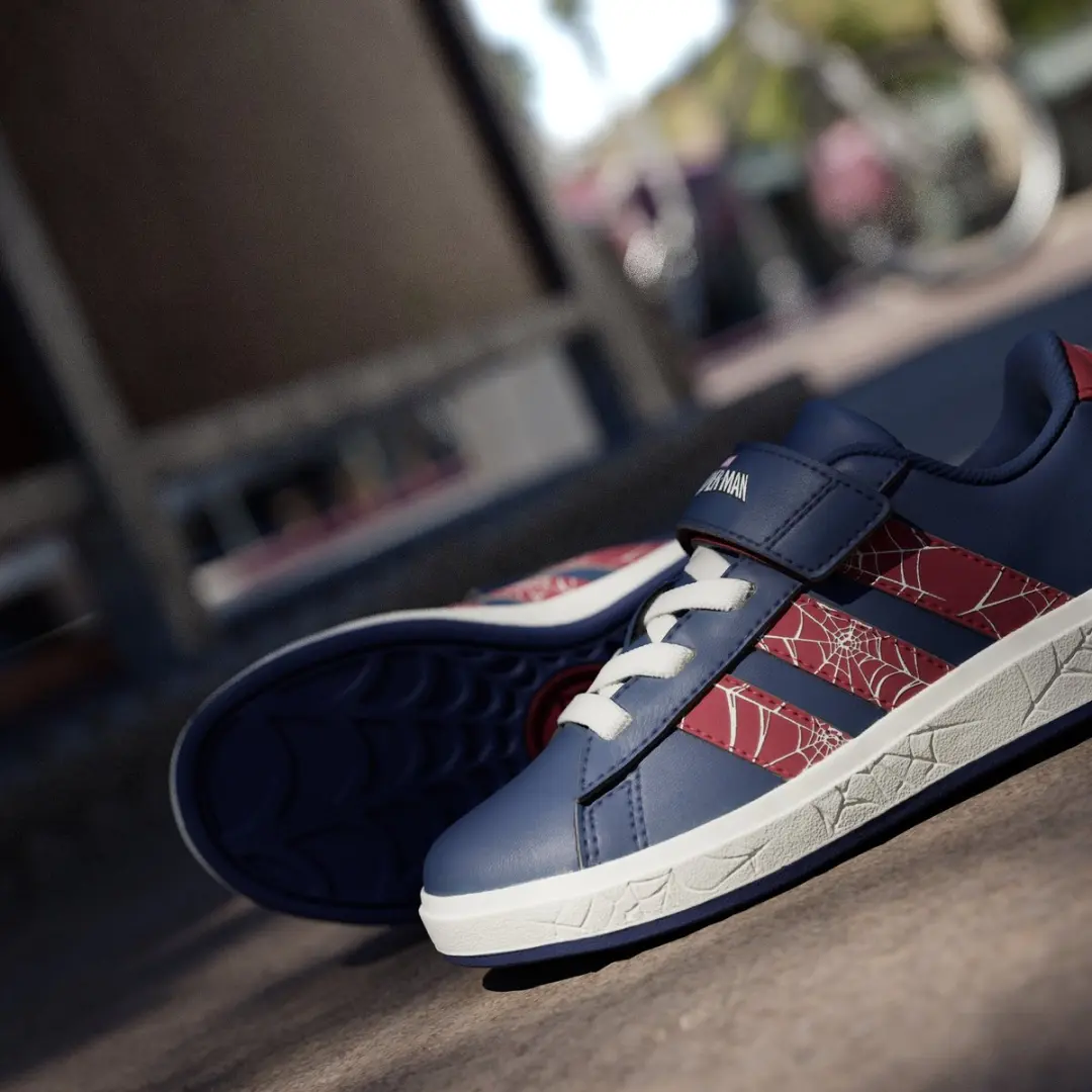 adidas Marvel Spider-Man Grand Court NRC22 - Kinderschoenen - Blauw - afbeelding 4 van 6