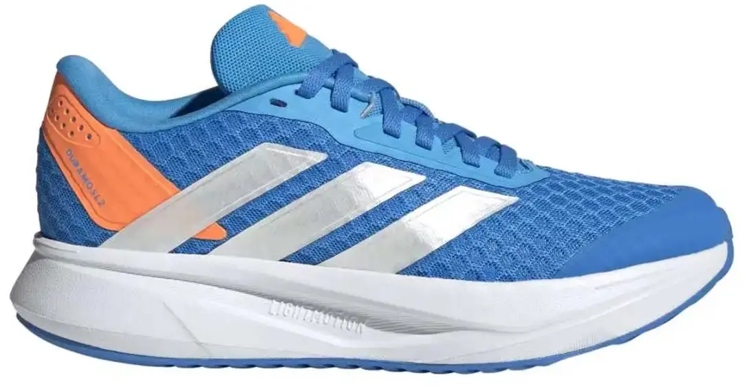 Adidas duramo sl2 j in de kleur blauw.