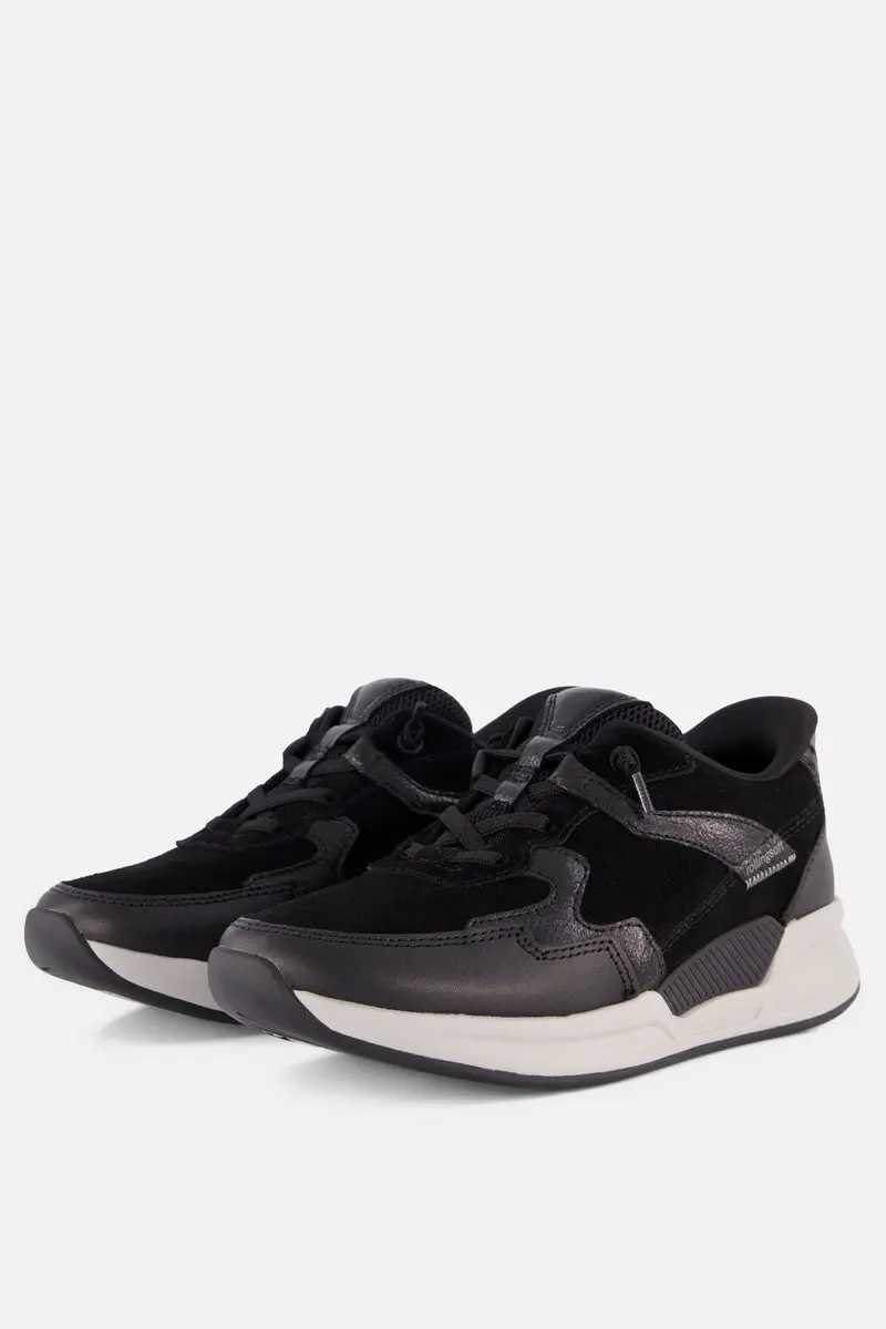 Gabor Rolling Soft Sneakers zwart Suède