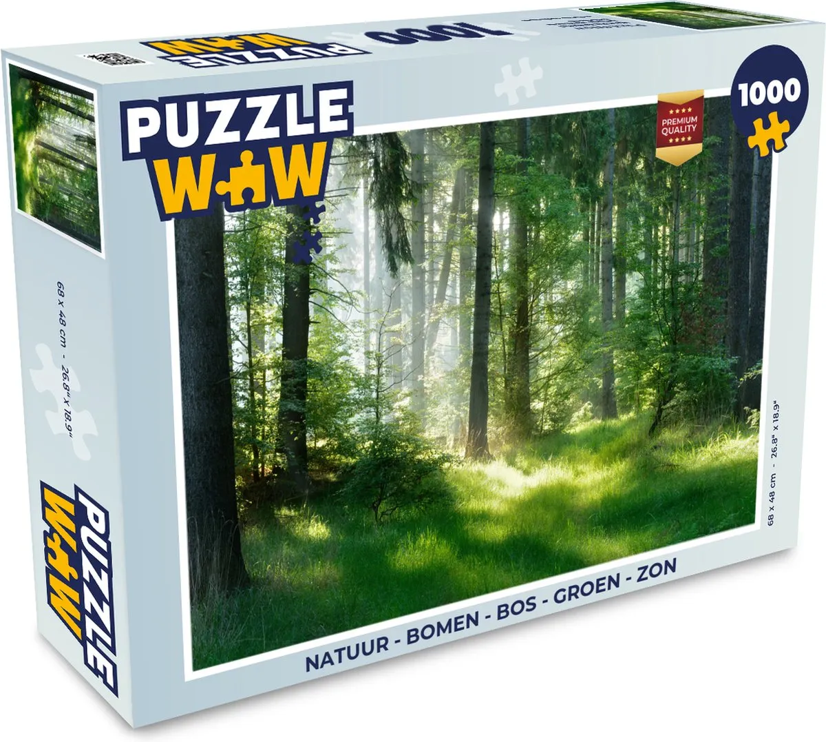PuzzleWow Natuur Legpuzzel 1000 Stuks - Multicolor