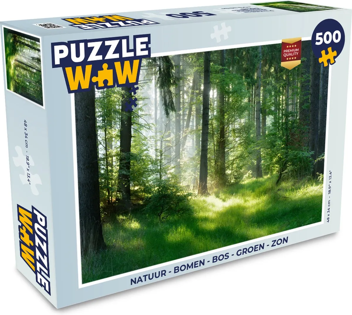 PuzzleWow Natuur Legpuzzel 1000 Stuks - Multicolor