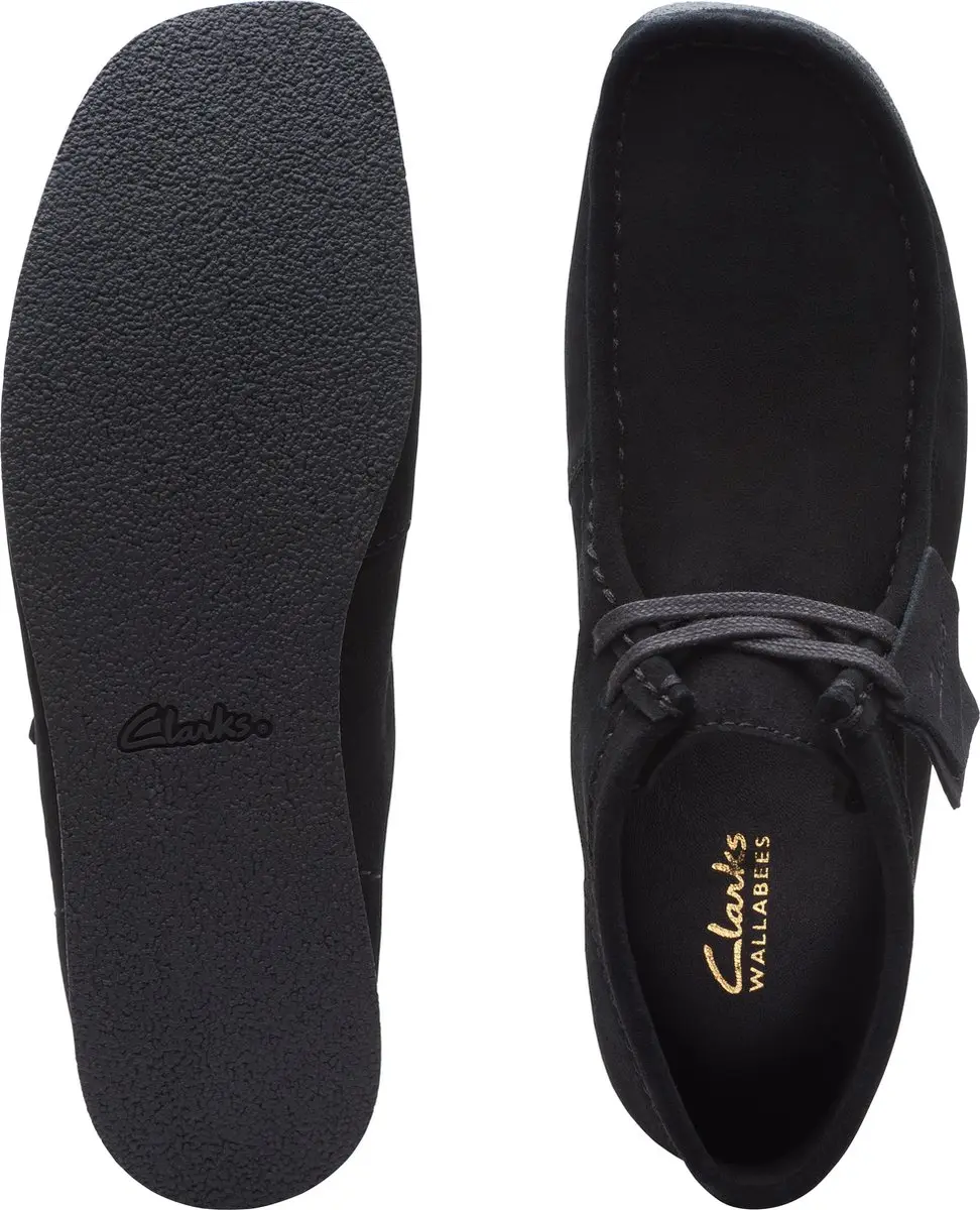 Clarks WallabeeEVO BT Heren Veterschoenen - Suede Zwart