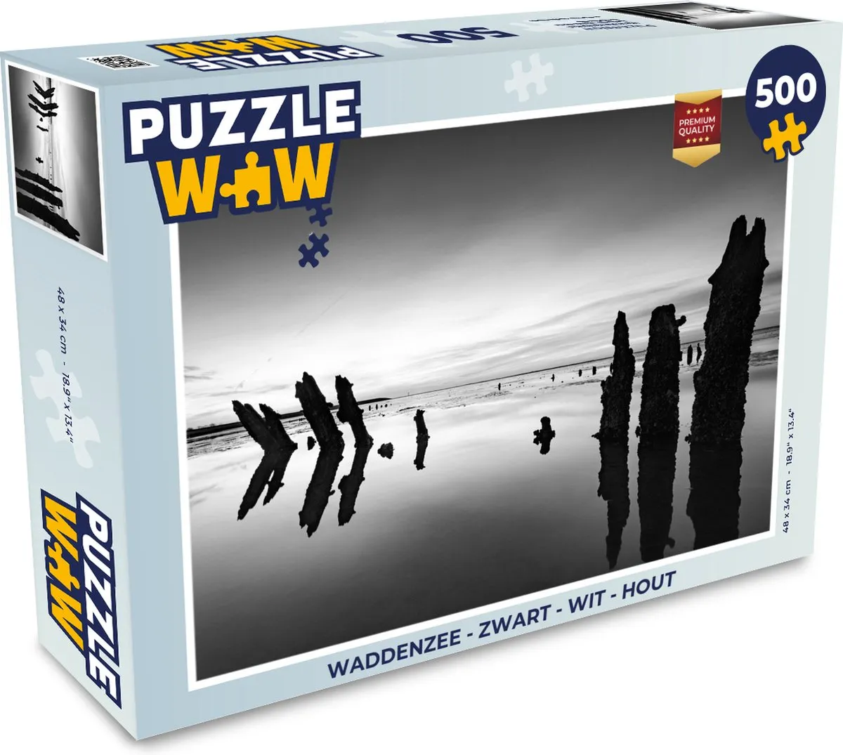 PuzzleWow Waddenzee Legpuzzel 500 Stuks - Multicolor