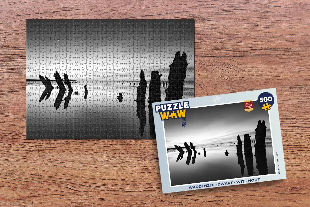 PuzzleWow Waddenzee Legpuzzel 500 Stuks - Multicolor