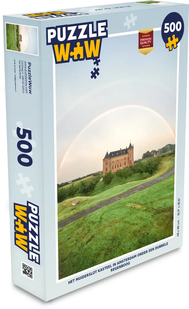 PuzzleWow Het Muiderslot Legpuzzel 500 Stuks - Multicolor