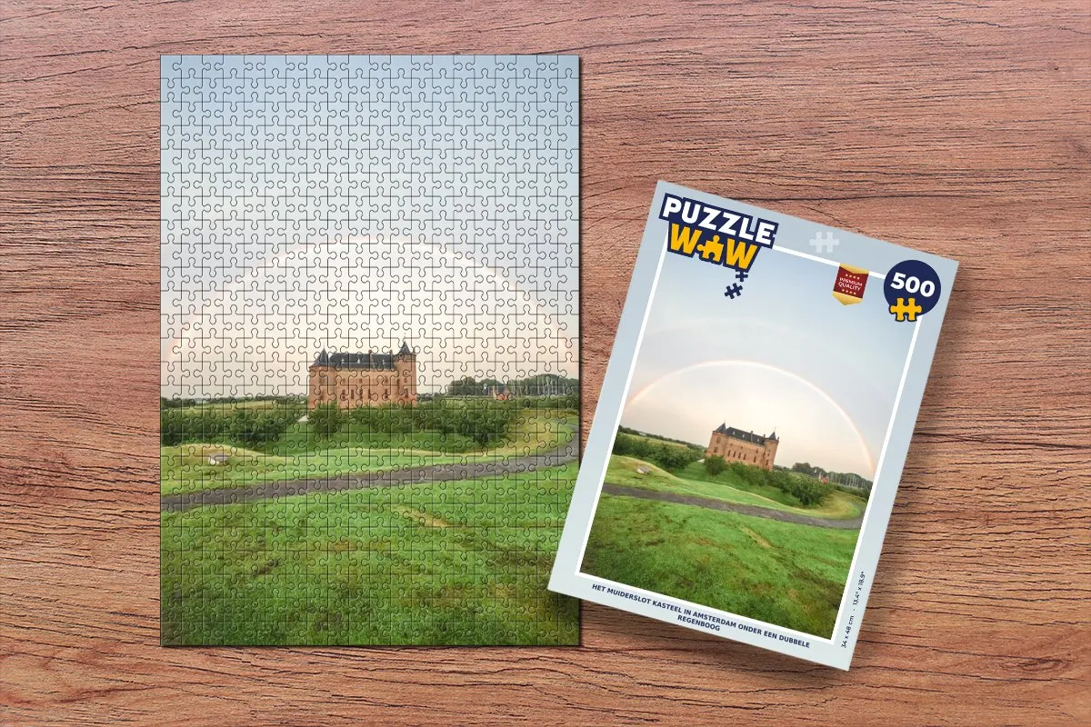 PuzzleWow Het Muiderslot Legpuzzel 500 Stuks - Multicolor