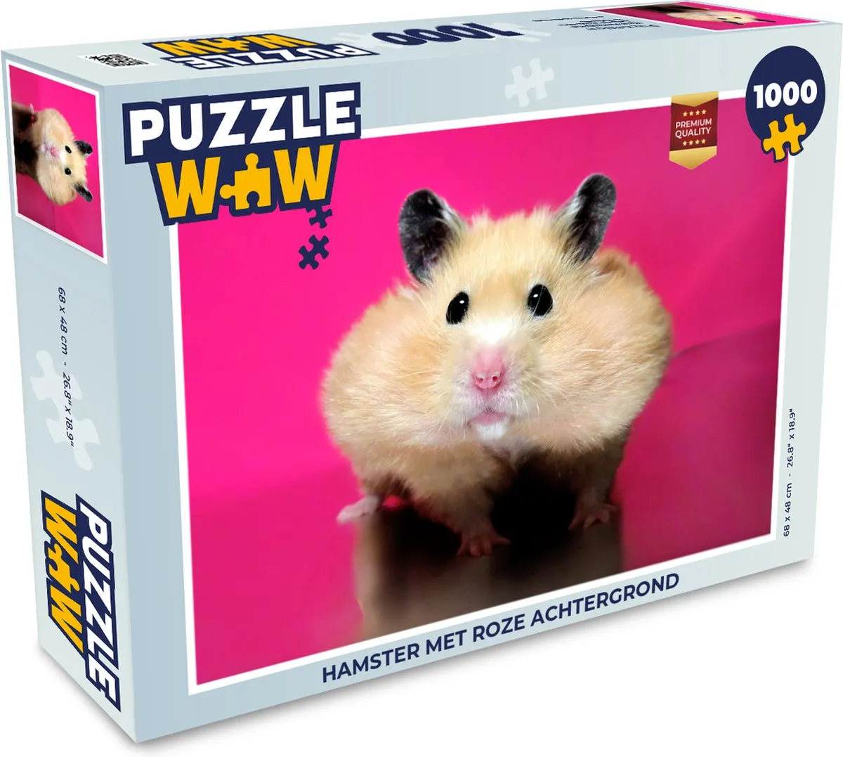PuzzleWow Hamster Legpuzzel 1000 Stuks - Multicolor