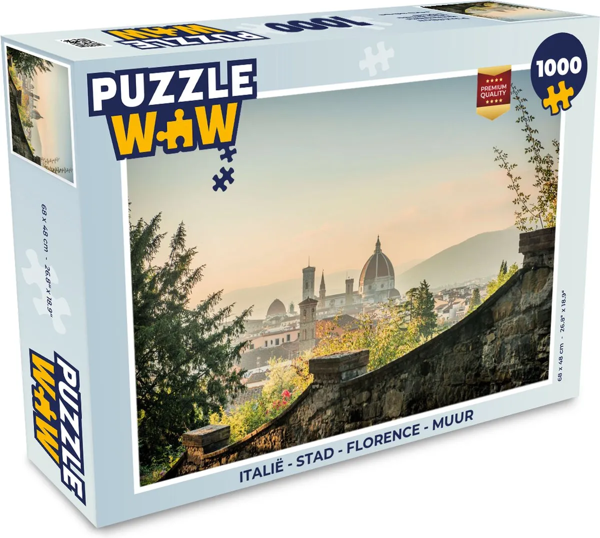 PuzzleWow Florence Legpuzzel 1000 Stuks - Multicolor