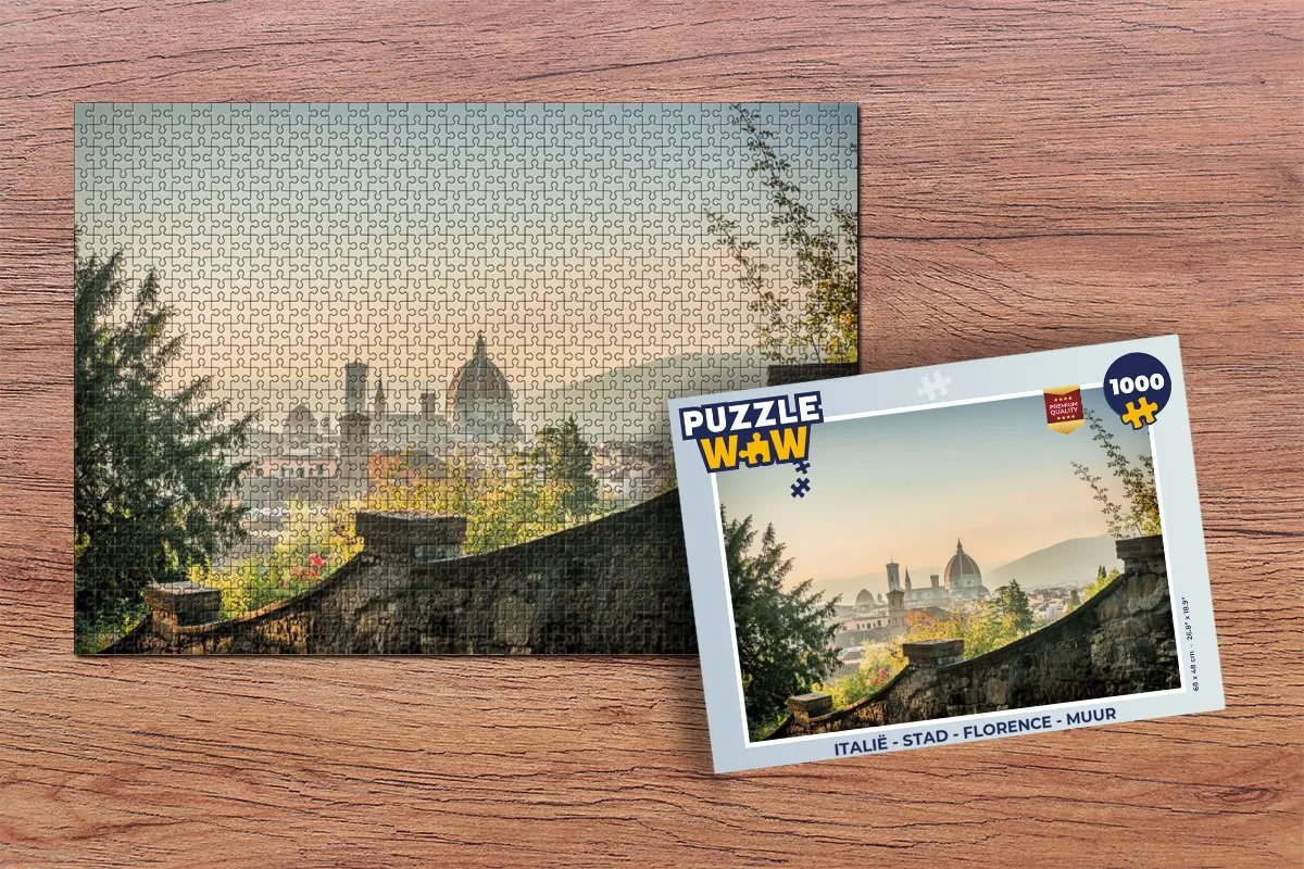 PuzzleWow Florence Legpuzzel 1000 Stuks - Multicolor