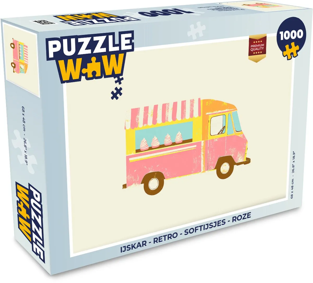 PuzzleWow Retro IJskar Legpuzzel 1000 Stuks