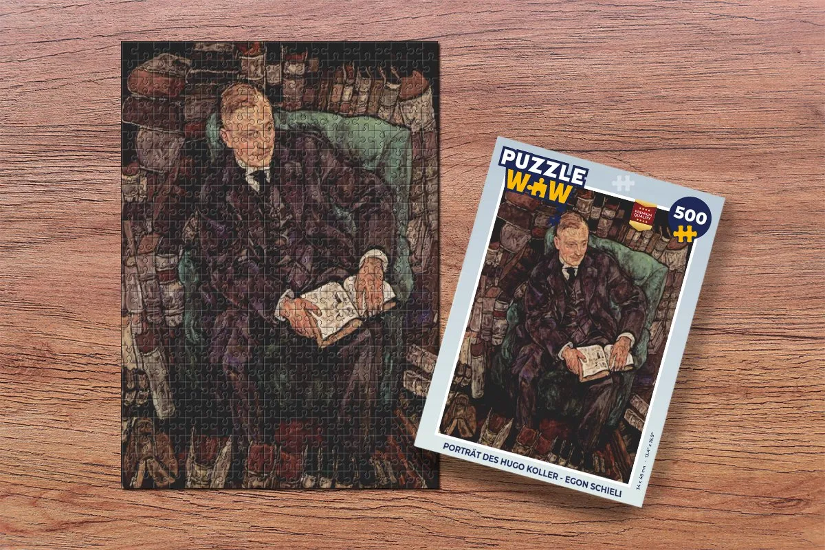 PuzzleWow Hugo Koller Legpuzzel 500 Stuks - Multicolor